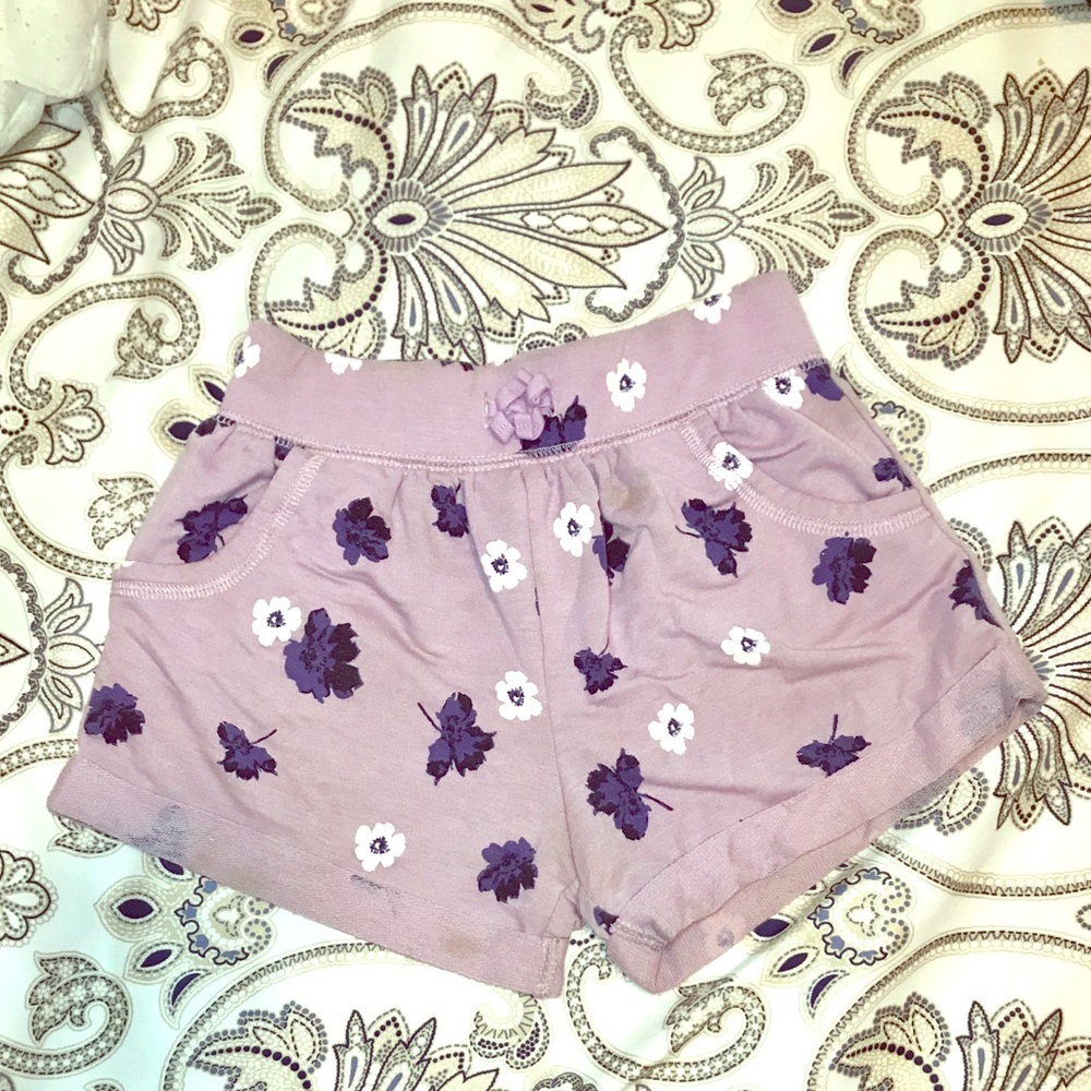 Floral Lavender Shorts